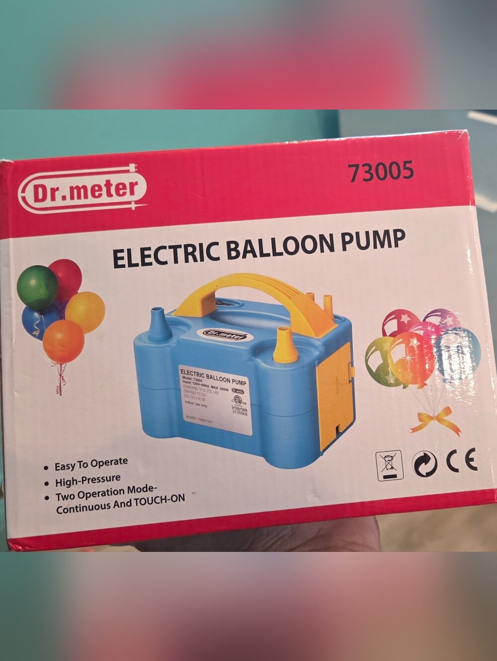 Set Of 2 Electric Balloon Pumps